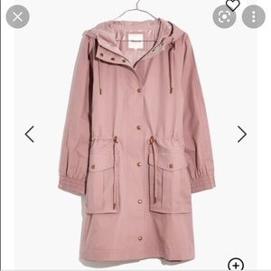 NWT Madewell Waterfall Anorak Raincoat